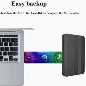 1/2/4TB External Portable 2.5" Fast USB 3.0 External Hard Drive HDD - Afbeelding 1 van 15