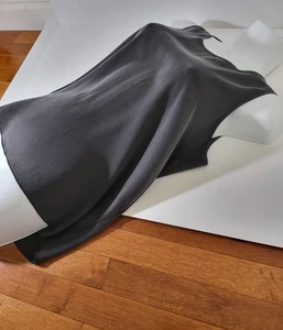 Quince Damen 100 % waschbar Seide Pyjama Tank anthrazit ärmellos Oberteil Gr. Small - Bild 1 von 4