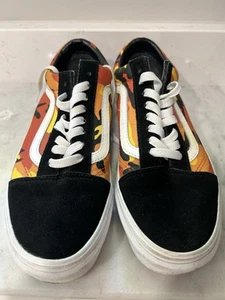 VANS Old Skool Negro Naranja Camuflaje Zapatillas bajas Zapatos Talla 7 - Imagen 1 de 7