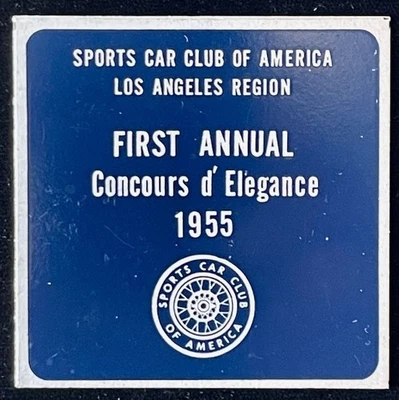 1955 PRIMER AUTO DEPORTIVO ANUAL CLUB OF AMERICA CONCOURS d Elegance 1955 ¡muy raro! Foto 1 de 2