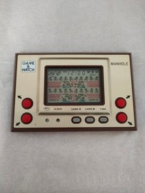 Nintendo Game & Watch MANHOLE MH-06 Gold Series 1981 Original Tested Restored