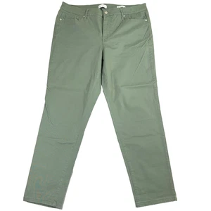 Pantalones para mujer Jessica Simpson talla 12 verdes tiro alto ajustados elásticos al tobillo - Imagen 1 de 10