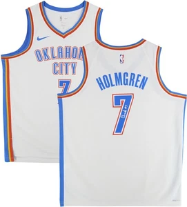 Chet Holmgren Oklahoma City Thunder signiertes Nike Association Swingman Trikot - Bild 1 von 5