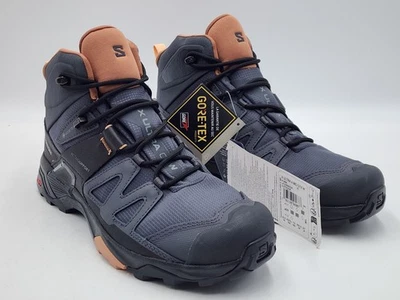 Salomon X Ultra 4 Mid GTX Mujer EE. UU. 10 Negro/Marrón Impermeable Trail Senderismo Zapatos Foto 1 de 4