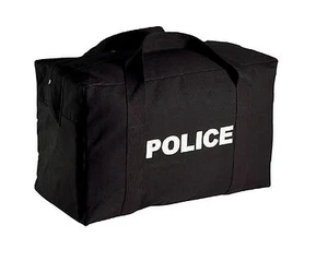 Large Black Cavas POLICE Logo Gear Bag - Picture 1 of 1