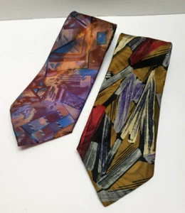 FUMAGALLI'S MEN'S ABSTRACT DESIGN NECK TIES, 2 - Picture 1 of 6