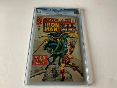 TALES OF SUSPENSE 73 CGC 8.5 BLACK KNIGHT IRON MAN JACK KIRBY MARVEL COMICS 1966 - Image 1 of 4
