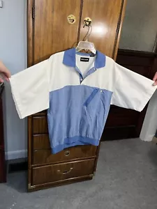 Vintage Pierre Cardin 80s 90s Sport Tee Shirt w Collar Polyester & Cotton Size L - Picture 1 of 16