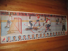 Rare 1969 General Foods POST Cereal POWER PLAY GOAL Canadien NHL Player Poster 1