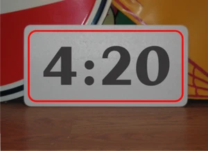 Letrero de metal 4:20 420 - Imagen 1 de 3