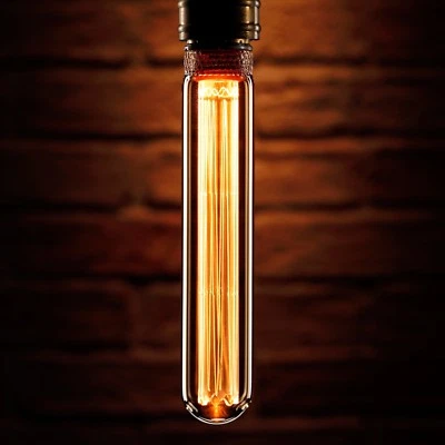 Auraglow Mysa LED Light Bulb Vintage Retro Edison Style Decorative E27 T30 Tube - Image 1 of 3