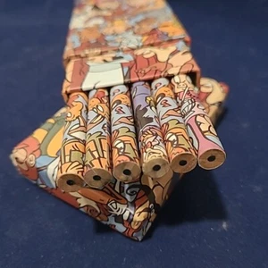 1994 LOONEY TUNES PENCIL CASE WITH 6 PENCILS by Warner Brothers In-Store - Picture 1 of 8