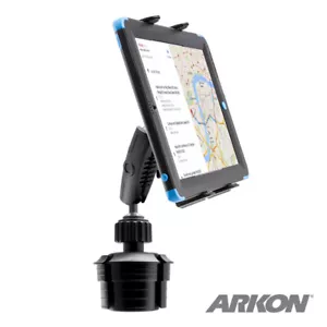 TABRM023 Arkon Heavy Duty Cup Holder Mount for Apple iPad Samsung LG Tablet - Picture 1 of 10