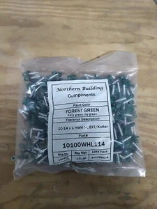 250 Hex Head Self Piercing Sealing Screws Metal Roof Pole Barn Steel Sheet - Picture 1 of 3