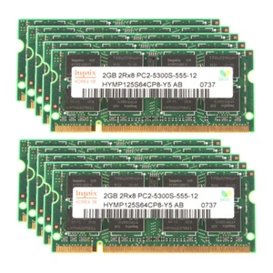 Lot DDR2 2GB Hynix 2GB PC2-5300 667Mhz SO-DIMM 200Pin Memory RAM Laptop PC5300 - Picture 1 of 15