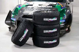 HKS 51007‑AK554 Universal Motorsport Tire Totes Set of 4 with Felt Pad - Picture 1 of 1
