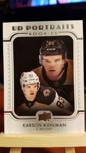 2019-20 UD Series 2 Hockey UD Portraits Rookie Karson Kuhlman (P-94)