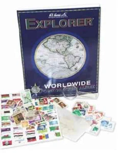 Kit de colección de estampillas H.E Harris Explorer Worldwide - Imagen 1 de 1