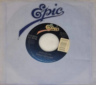 Merle Haggard Kern River / The Old Watermill 45 RPM Vinyl Epic 34-05426 Foto 1 de 4
