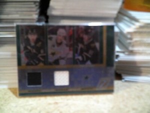 2010-11 ZENITH MOZAICS DUAL JERSEY CARD- STARS- JAMIE BENN- DALEY- RICHARDS