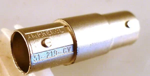 Adaptador de enchufe a enchufe Amphenol 31-219-CV BNC 50 ohmios MBF016H - Imagen 1 de 3