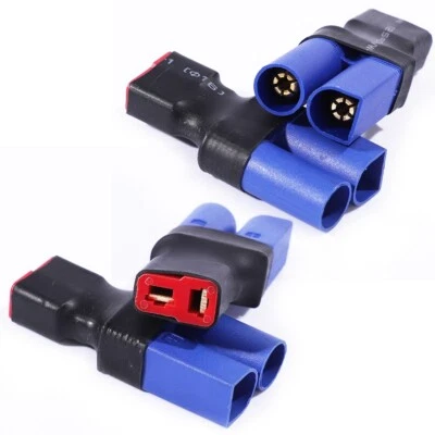 4 Pcs EC5 Male to Female Deans T-Plug Adapter Connector No Wire - Image 1 of 4