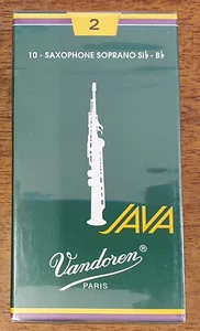 Vandoren Ance Giava Verde per Sassofono Soprano, Scatole da 10, Vari Punti di Forza - Foto 1 di 5