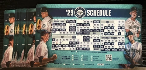 Seattle Mariners MLB 2023 Season Schedule Fridge Magnet Stadium Giveaway SGA Cover