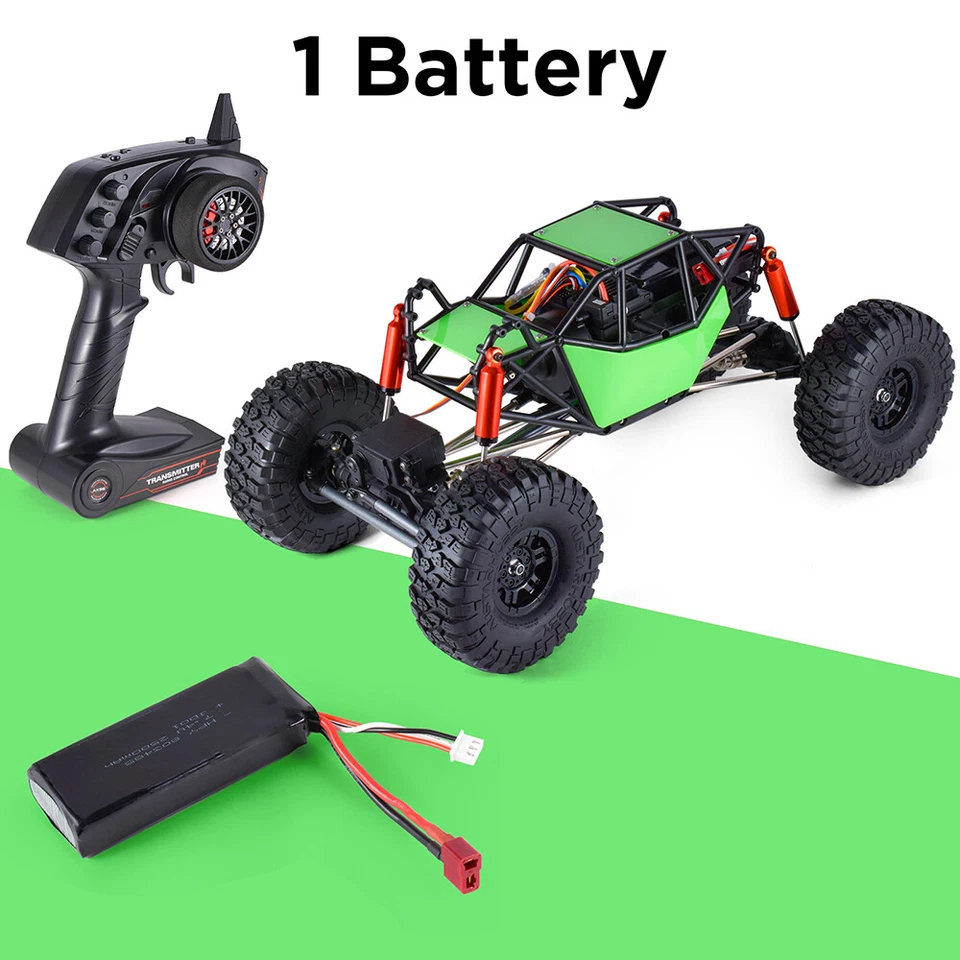 AUSTARHOBBY AX-8504 1/10 4WD 2.4G 35KM/H Rock Crawler RC Car w/ Tube Roller Cage - Image 1 of 4