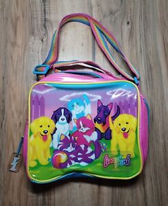 Vintage LISA FRANK Lunch Tote Bag Rainbow Strap #37 Scottie Cat Dogs *READ*