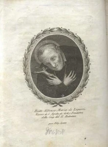 VITA DEL BEATO ALFONSO MARIA DE LIGUORI. Napoli, Stamperia De Bonis, 1817 - Foto 1 di 1