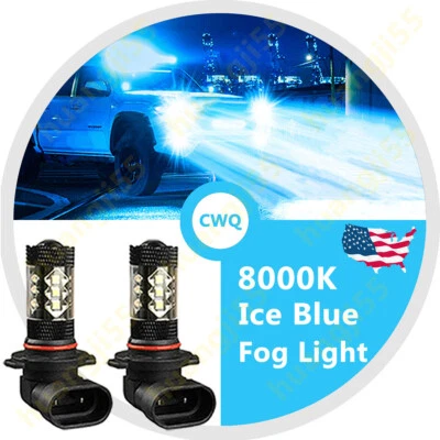 For Ford F150 F250 F350 Super Duty 80W 8000K Ice Blue LED Fog Lights Bulbs - Image 1 of 4