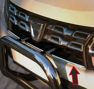 Parrilla radiador de acero inoxidable listón cromo para Dacia Duster Fase II 2013-2018 - Imagen 1 de 2