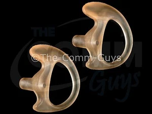 GEL EAR MOLD INSERTS FOR ACOUSTIC TUBE - 2 LEFT MEDIUM - 2WAY RADIO EARTIPS - Zdjęcie 1 z 1