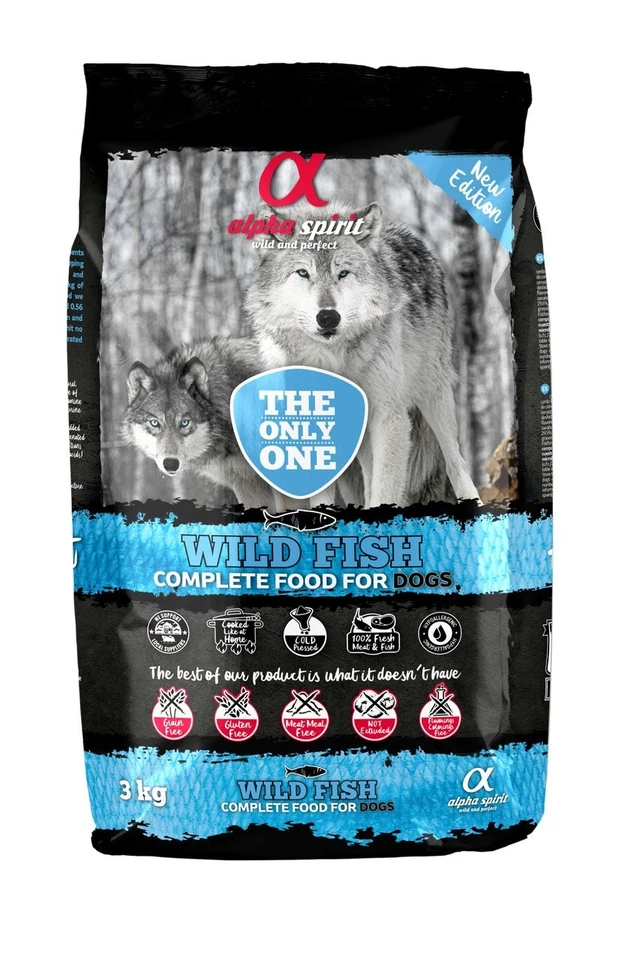 3 kg ALPHA SPIRIT The Only One Wild Fish Trockenfutter adulte Hunde getreidefrei - Bild 1 von 1