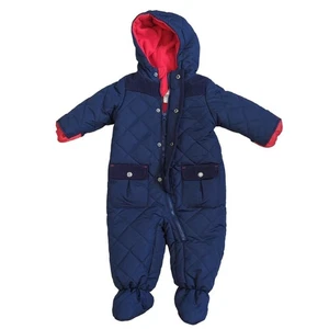 Rothschild Baby Winter One Piece Bunting Snowsuit Fleece Quilted Warm 12 Months - Picture 1 of 6
