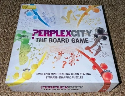 PerplexCity The Board Game Mind Candy 1296 Brain Teasers Puzzles Wordplay Wits - Image 1 of 4