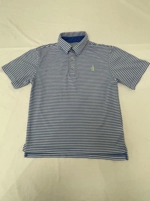 Johnnie-O Prep-Formance Striped Polo Shirt Boy's size 8 - Image 1 of 4