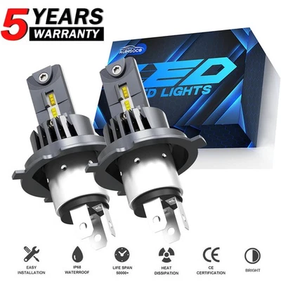 H4 LED For Scion xB xA 2004-2006 Super Bright White LED Headlight Hi/Low Bulbs A - Image 1 of 4