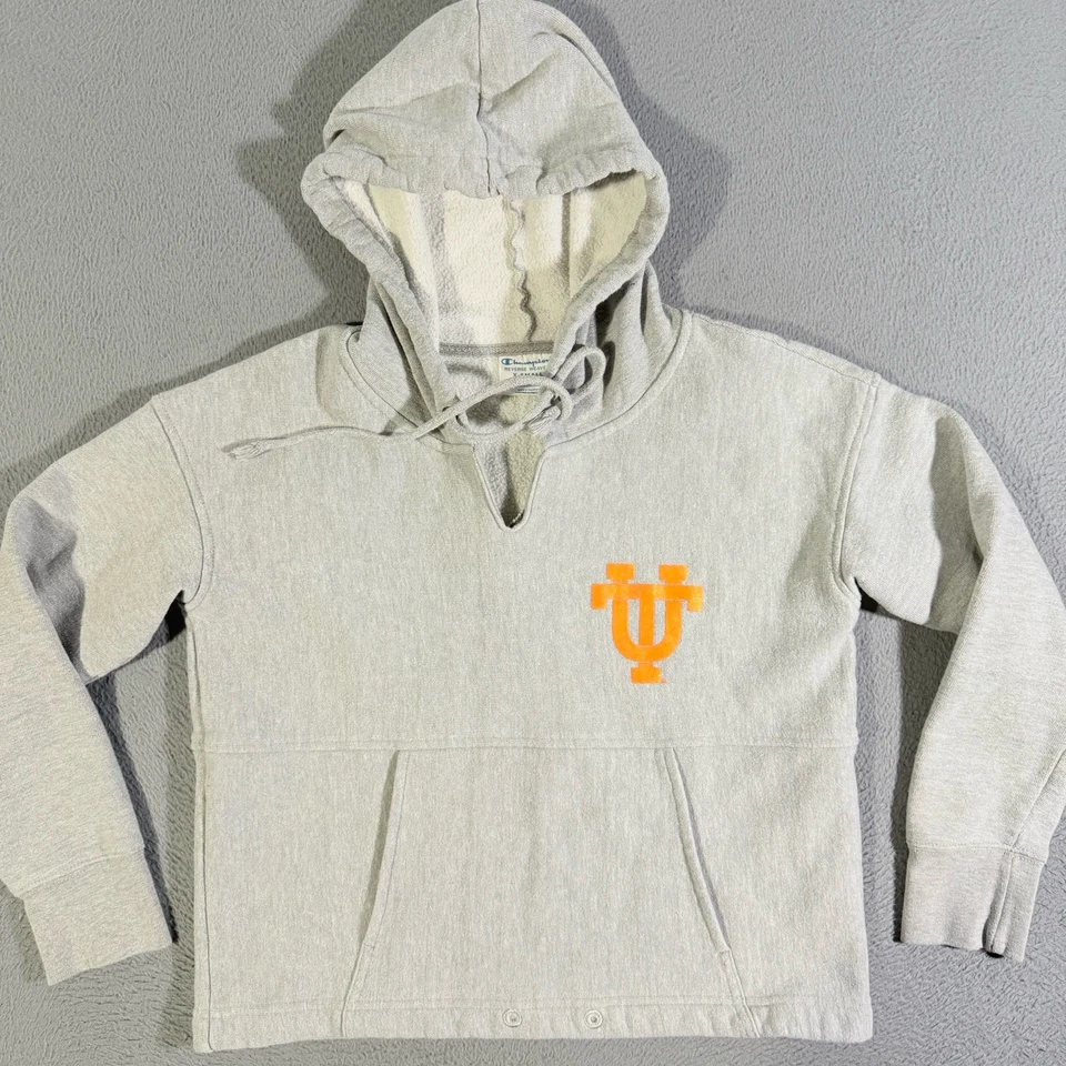 Sudadera corta Champion tejido inverso Tennessee Volunteers para mujer Foto 1 de 4