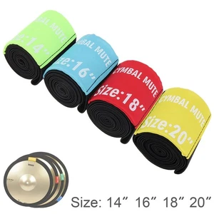 4 piezas 14 16 18 20 pulgadas colorido platillo silenciador de práctica cancelación de ruido - Imagen 1 de 10