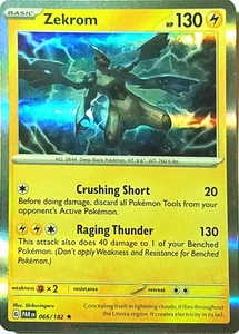 Zekrom Paradox Rift Pokemon TCG 066/182 Holo Rare - Picture 1 of 1