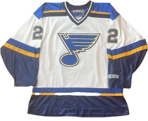 CCM Al Macinnis St. Louis Blues White Jersey Men's Large - Picture 1 of 9