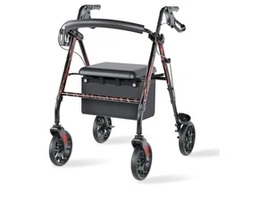 Unlicon Folding Rollator Walker with seat for Seniors Aluminum 4Inch Wheel - Picture 1 of 8