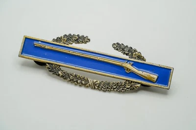 Винтажное серебро Второй мировой войны США БОЕВОЙ ПЕХОТЫ значок винтовки Pin 7,6 см JB2 - Изображение 1 из 4