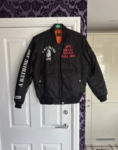 A Bathing Ape (BAPE) Bomber Jacket Oversized Small Great Condition! - Picture 1 of 4