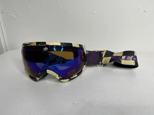 Rare Electric Snow Goggles EG2 checkered pattern purple genuine - Picture 1 of 9