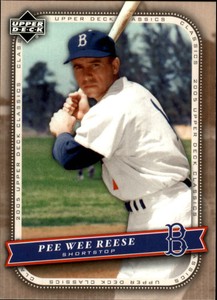 2005 Upper Deck Classics Brooklyn Dodgers Baseball Card #75 Pee Wee Reese
