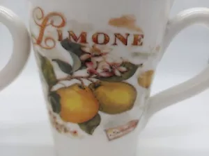 Juego de 2 tazas de café de cerámica de limón hechas en Italia - Imagen 1 de 16