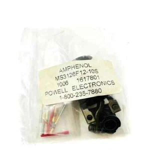 Amphenol MS3126F12-10S Circular Connector with M39029/32-259 Crimp Contact Pins - Picture 1 of 6